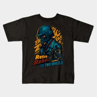 Retro Rebels on Two Wheels! Kids T-Shirt